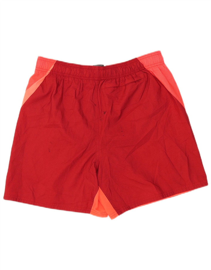 Nike Herren-Badeshorts mit Grafik, Mittelrotes Farbblock-Polyester
