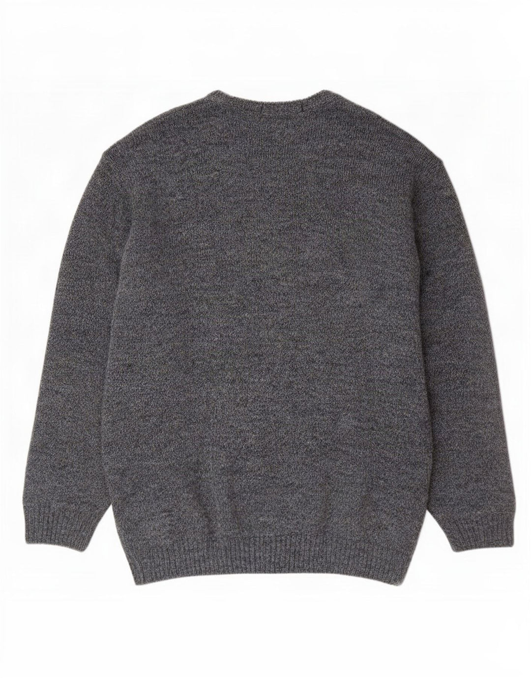 St. Bernard Herren-Pullover mit V-Ausschnitt, großes blaues geometrisches Acryl