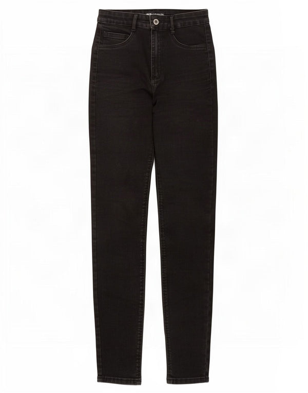 Zara Damen High Waist Skinny Jeans EU 36 XS W26 L28 Schwarz