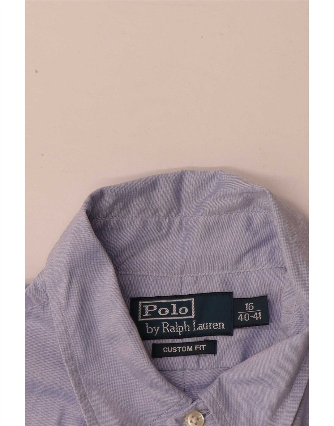 Polo Ralph Lauren Herren Kurzarmhemd Größe 40/41 16 Mittelblau