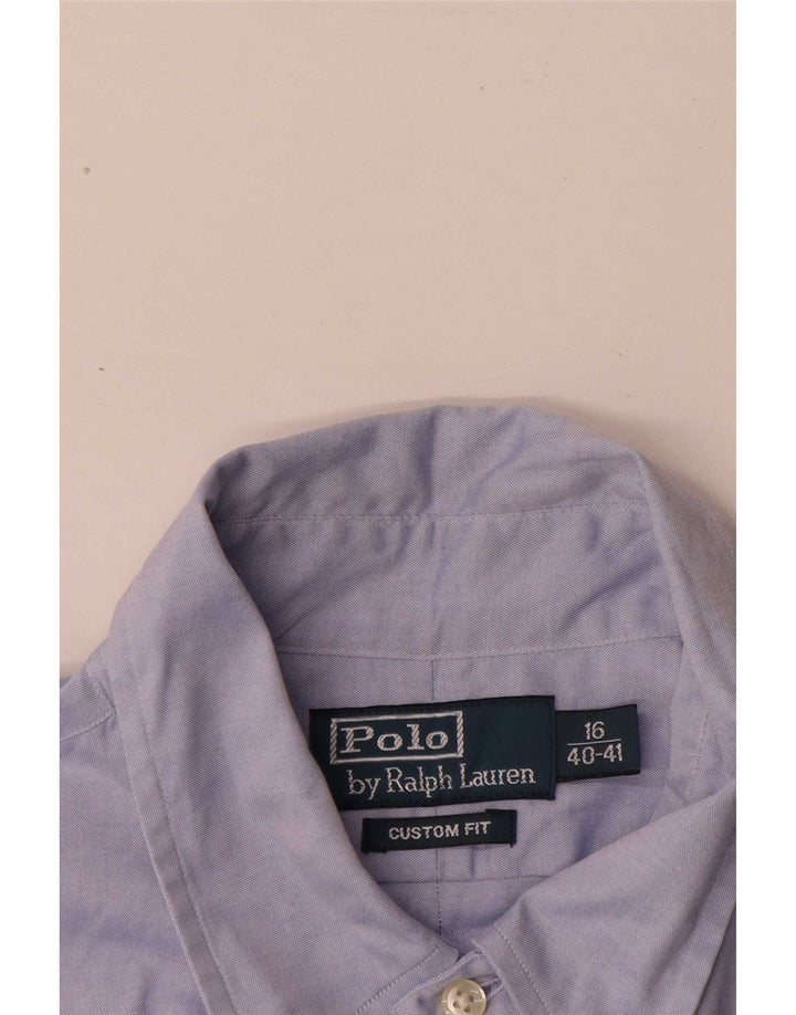 Polo Ralph Lauren Herren Kurzarmhemd Größe 40/41 16 Mittelblau
