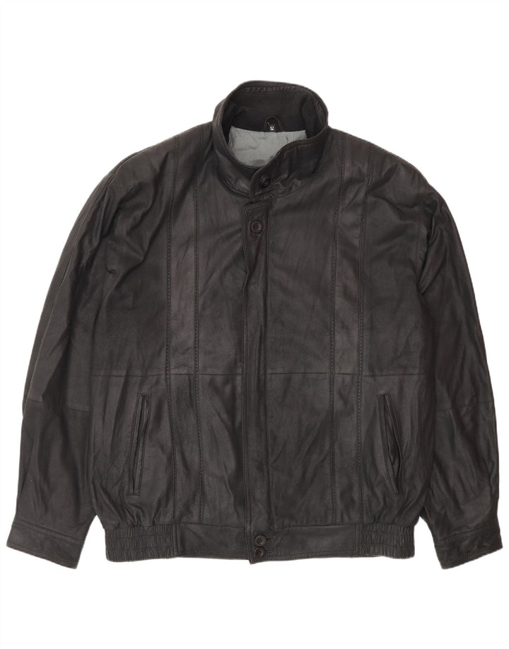 Banjara Herren Lederjacke IT 52 XL Schwarzes Leder