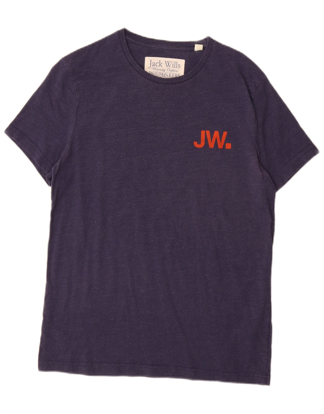 Jack Wills Herren-T-Shirt mit Grafik, Größe S, marineblau, Baumwolle
