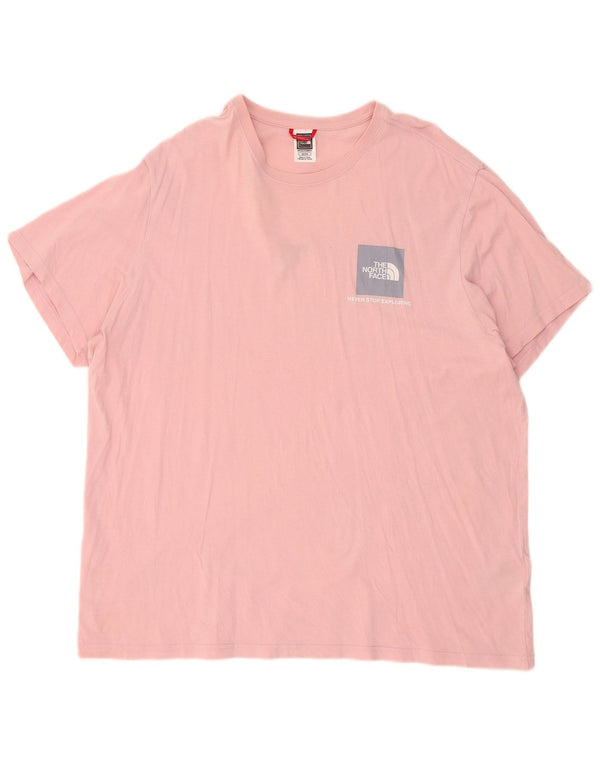 The North Face Herren T-Shirt Top XL Rosa Baumwolle