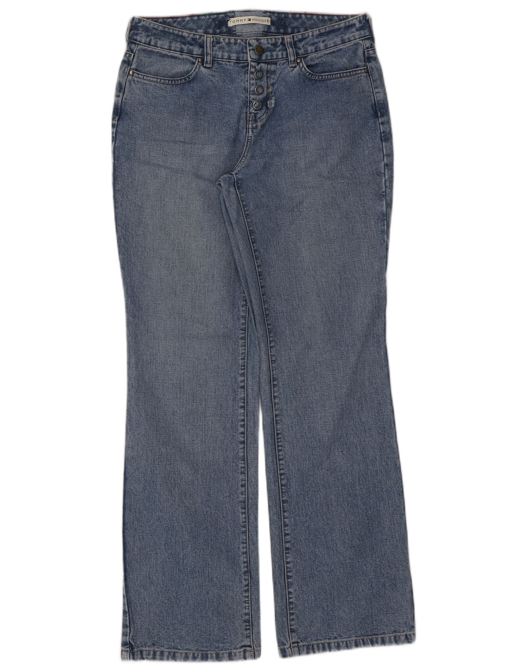 Tommy Hilfiger Damen Bootcut-Jeans W30 L31 Blau