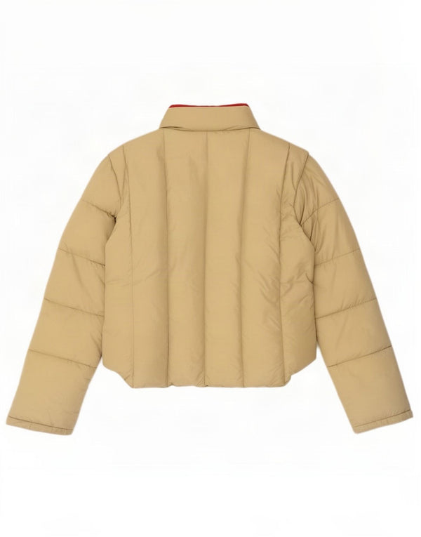 Slam Wattierte Damenjacke mit Kapuze, UK 16, Größe L, Beige, Nylon