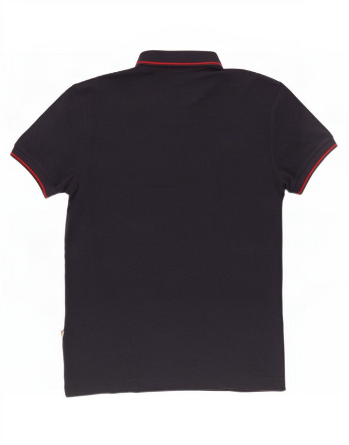 Lacoste Herren-Poloshirt mit normaler Passform, Größe 3, klein, marineblaue Baumwolle