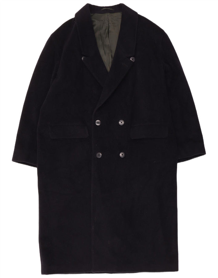 Profilo Herren Zweireihiger Mantel UK 40 Large Marineblau