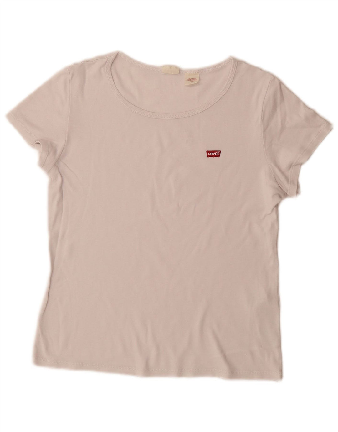 Levi's Damen T-Shirt Top UK 14 Large Weiße Baumwolle