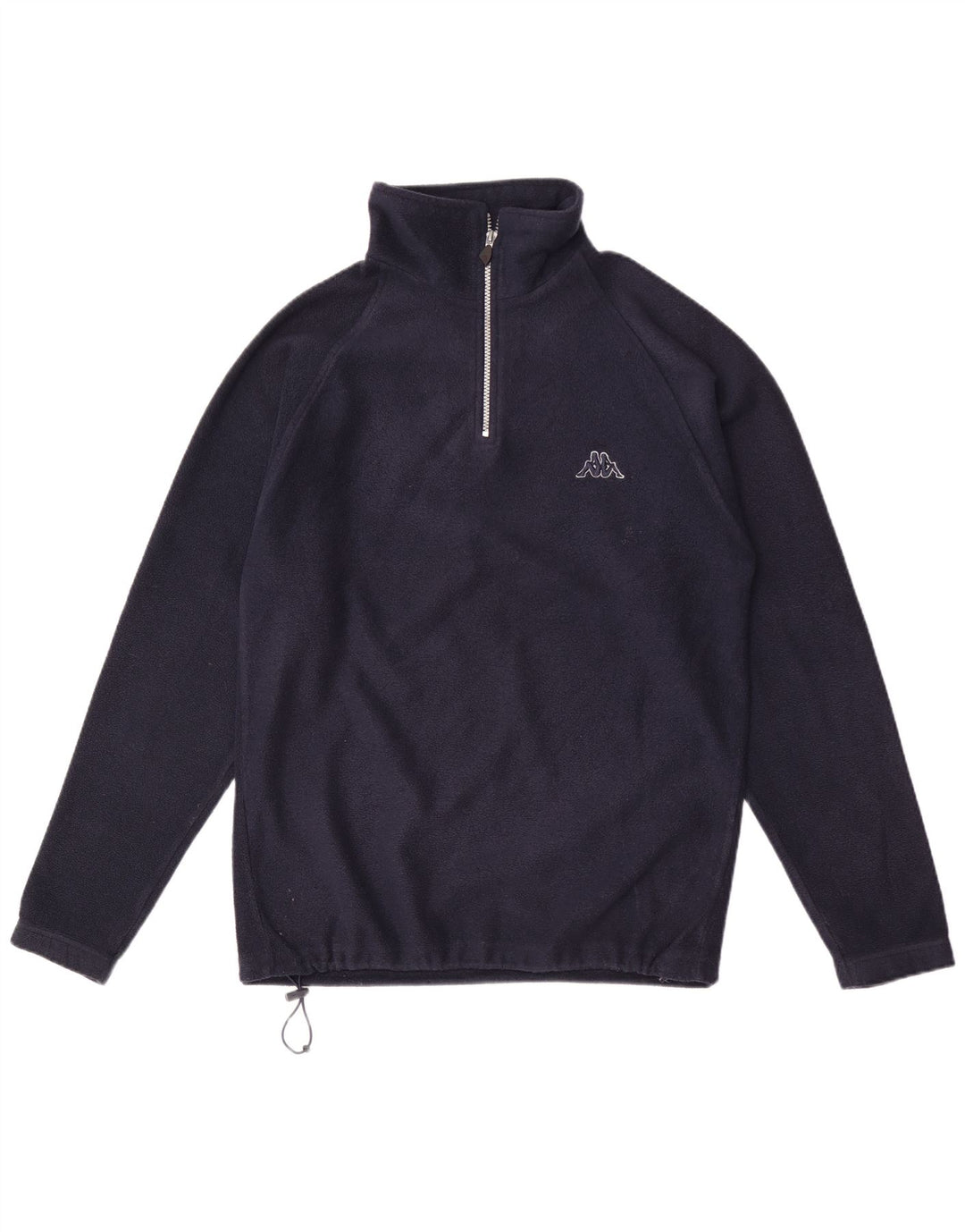 Kappa Herren-Fleecepullover mit Reißverschluss, mittelgroß, Marineblau