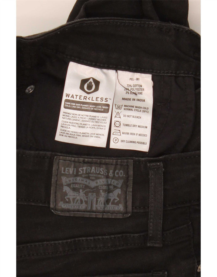 Levi's Damen 715 Bootcut Jeans W25 L27 Schwarze Baumwolle