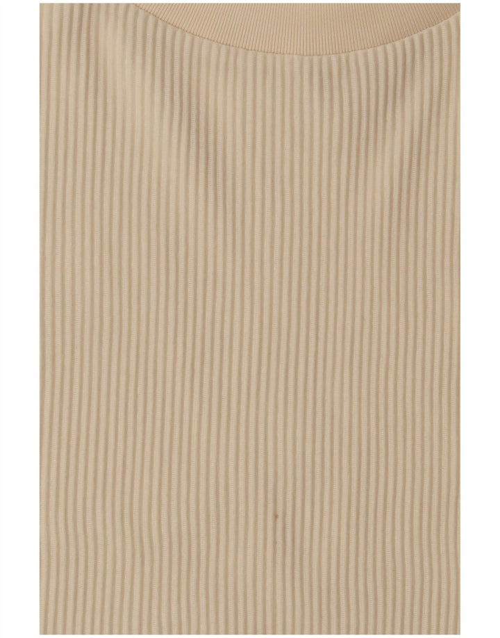 Adidas Damen Übergroßes Weste-Top UK 8 Small Beige Polyester