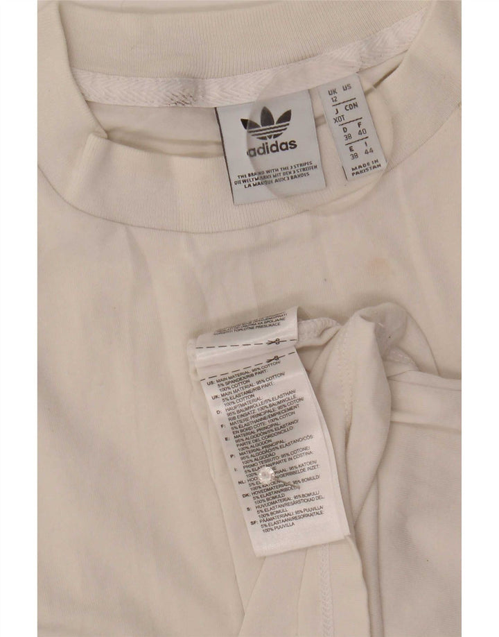 Adidas Damen Graphic Vest Top UK 12 Mittelweiße Baumwolle
