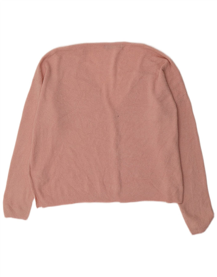 Marks & Spencer Damen-Strickjacke in Übergröße, Gr. 16, Größe L, Rosa, Acryl