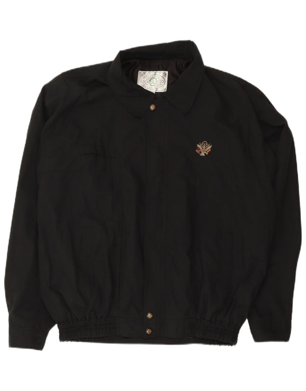 Vintage Herren Bomberjacke UK 42 XL Schwarz