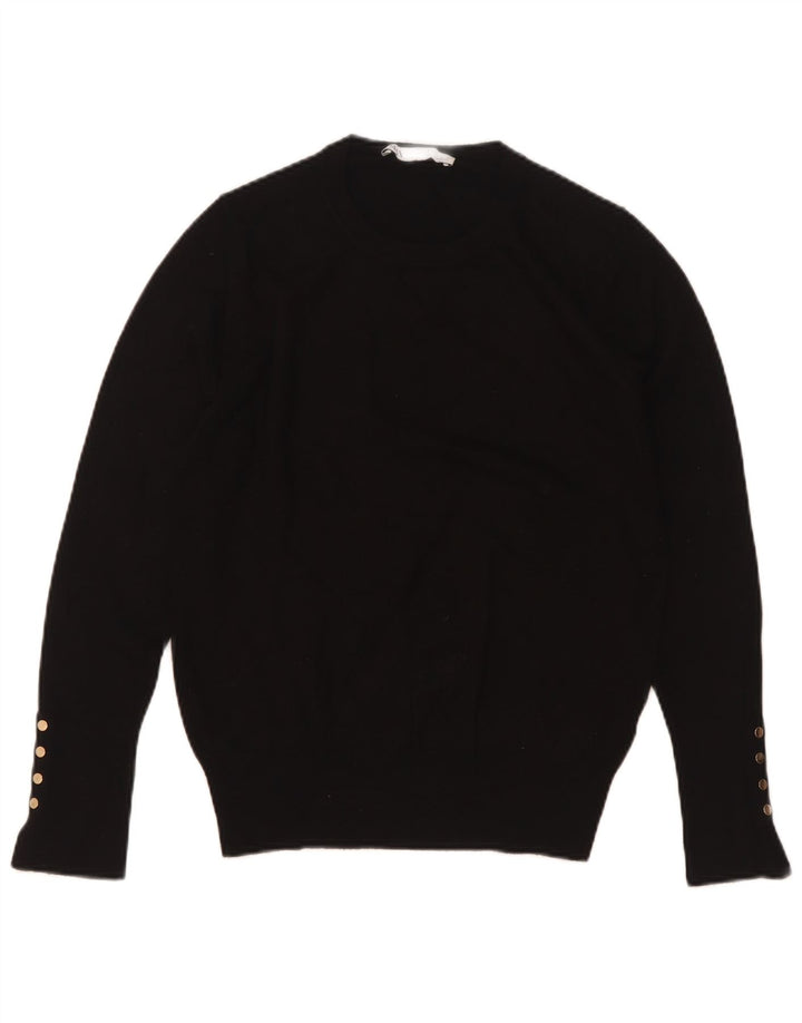 Zara Damen-Pullover mit Rundhalsausschnitt, Gr. 12, mittelschwarz