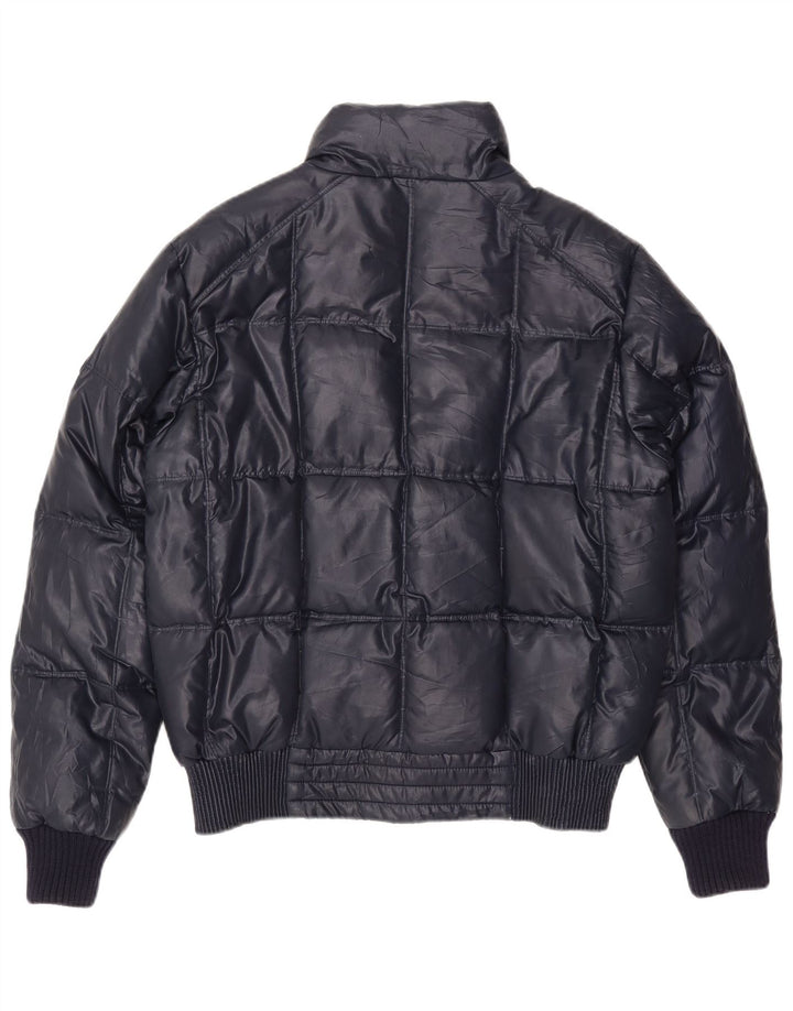 Marina Militare Herren Wattierte Jacke UK 40 Large Marineblau Polyester