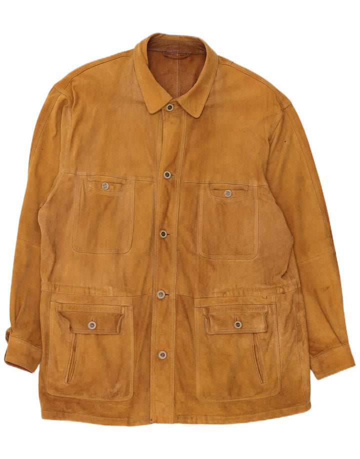 ASGARD Herren Wildledermantel UK 42 XL Braun
