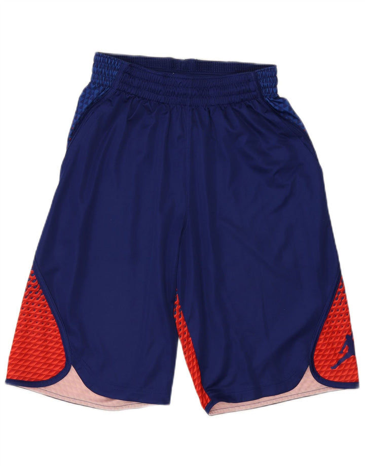 Jordan Herren-Dri-Fit-Sportshorts, Größe S, Marineblau, Farbblock-Polyester