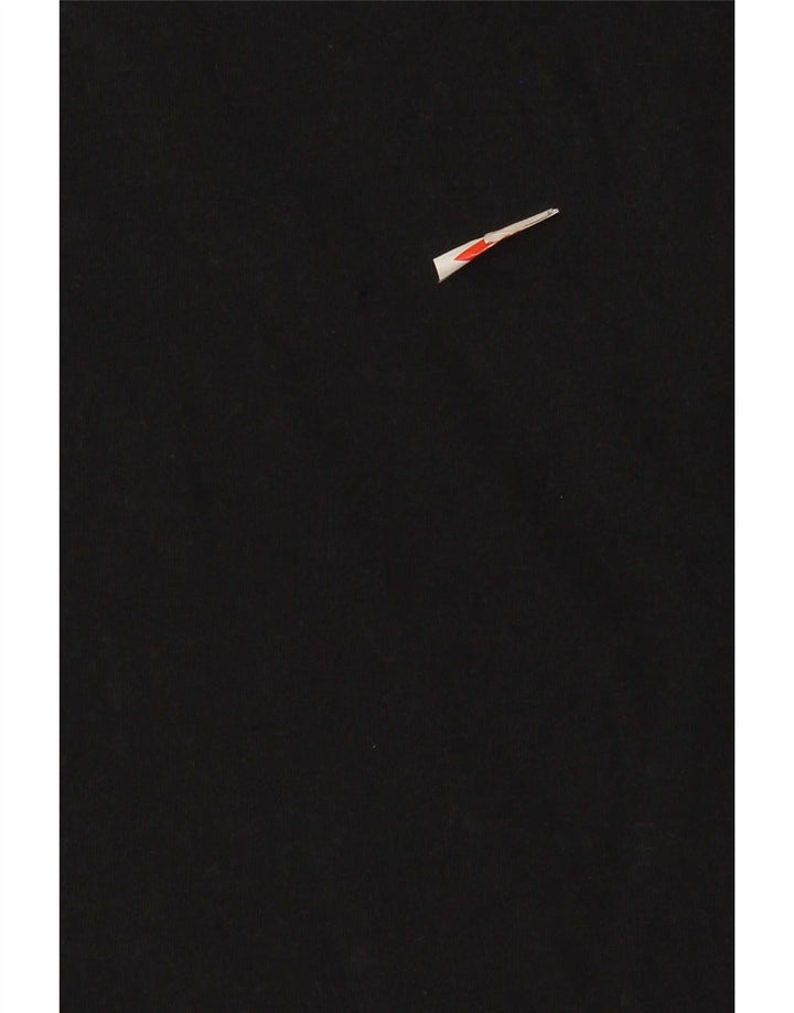 Nike Herren Athletic Cut Graphic T-Shirt-Oberteil aus mittelschwarzer Baumwolle