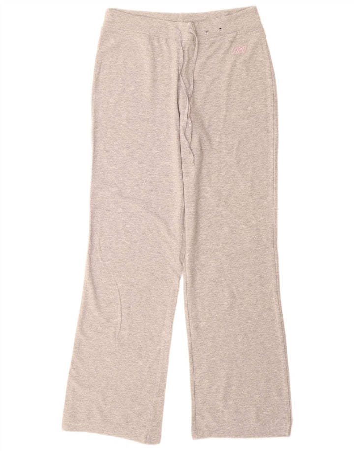 Reebok Damen Trainingshose UK 10 Small Grau Baumwolle