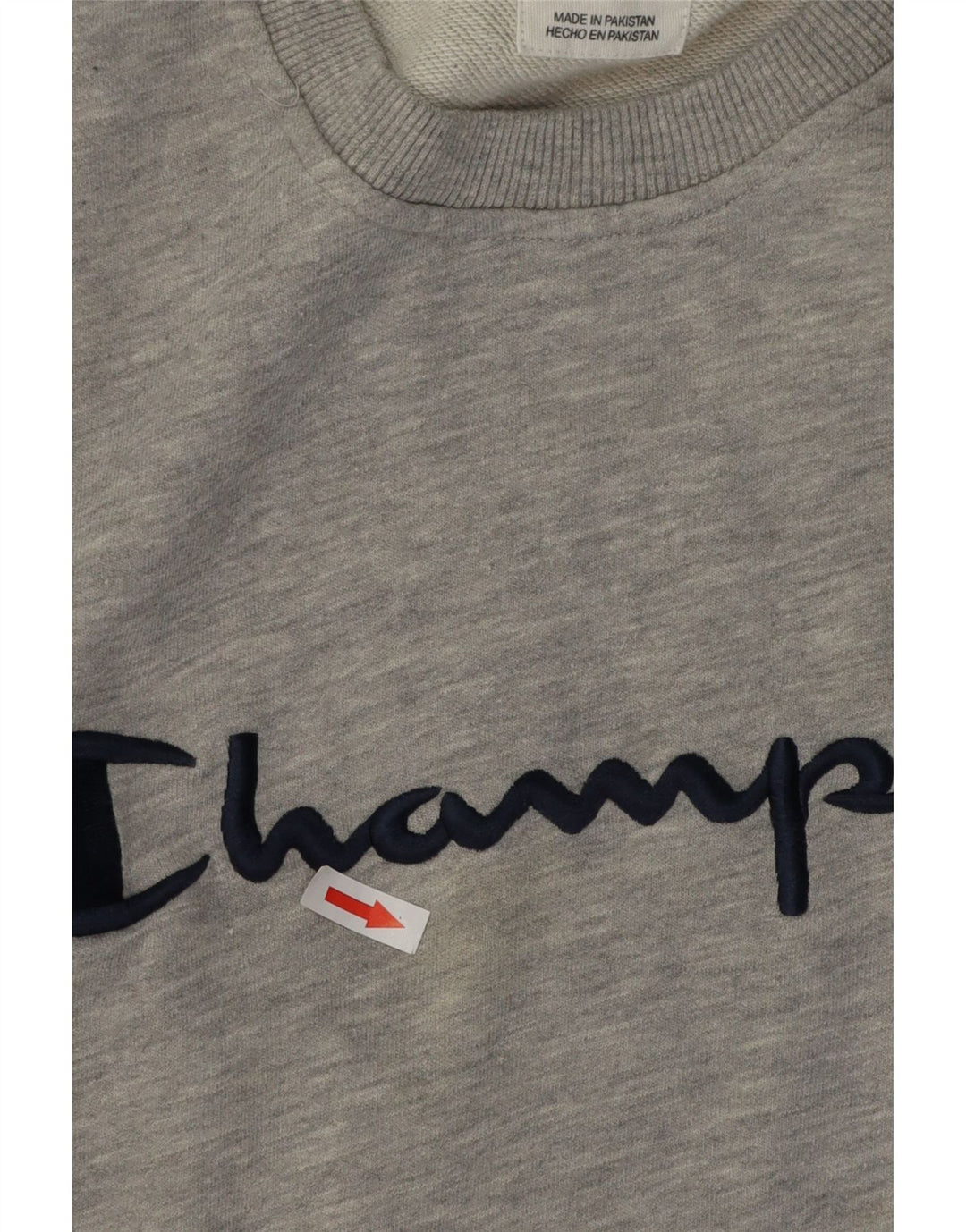 Champion Herren-Sweatshirt mit Grafik, 2XL, grau meliert, Baumwolle