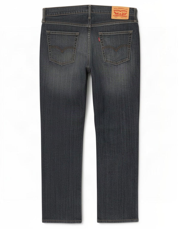 Levi's Herren 514 Straight Jeans W34 L30 Marineblaue Baumwolle