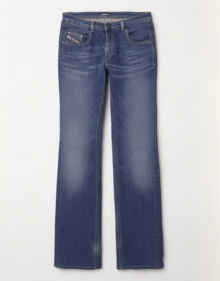 Diesel Damen Doozy Slim Jeans W30 L31 Blaue Baumwolle