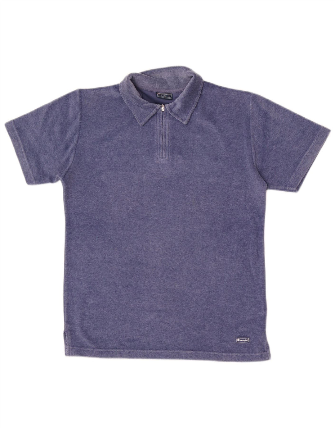 Champion Herren-Poloshirt aus Samt, groß, blau, Polyester
