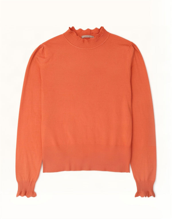 Oasis Rollkragenpullover für Damen, Gr. 12, Mittelorange, Viskose