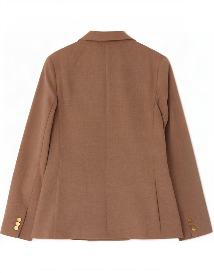 Marks & Spencer Zweireihiger Blazer für Damen, Gr. 8, Beige