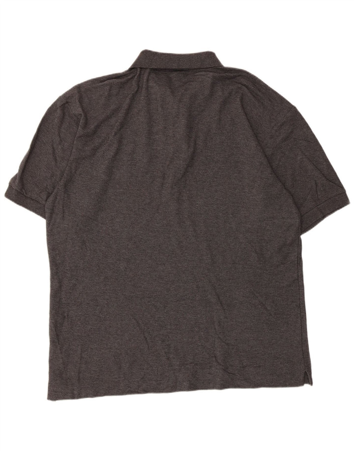 Fila Herren Poloshirt XL Grau gefleckte Baumwolle