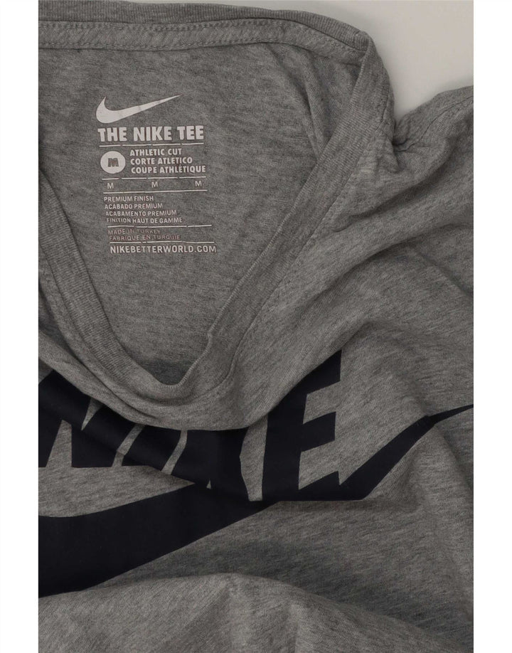 Nike Herren Athletic Cut Graphic T-Shirt-Oberteil Mittelgrau meliert