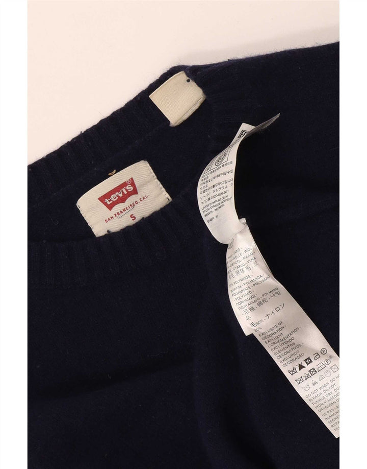 Levi's Damen-Pullover mit U-Boot-Ausschnitt, Gr. 10, Marineblau, Wolle