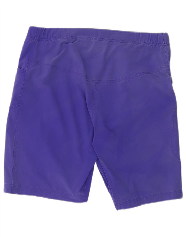 Adidas Damen Sportshorts UK 14 Medium Lila Nylon