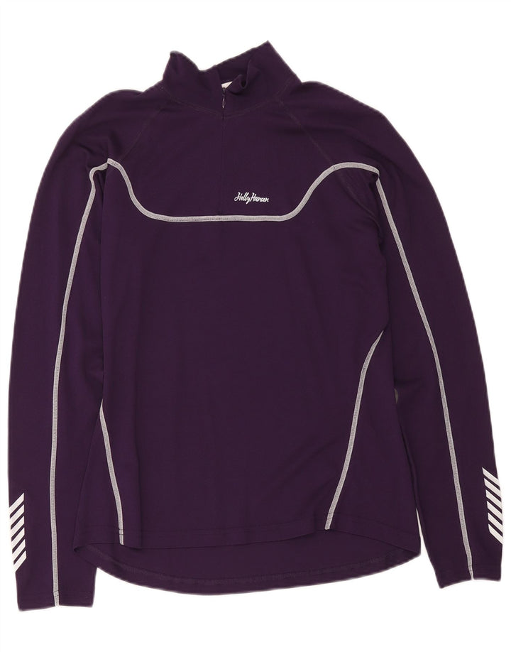 Helly Hansen Damen-Pullover-Trainingsanzugoberteil mit Reißverschluss, UK 18, XL, Lila