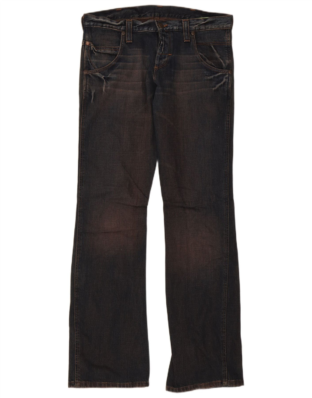 Wrangler Herren Sharkey Bootcut Jeans W32 L34 Marineblaue Baumwolle