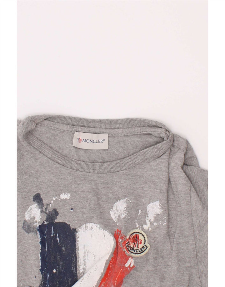 Moncler Jungen-T-Shirt mit Grafik, 6–7 Jahre, Grau