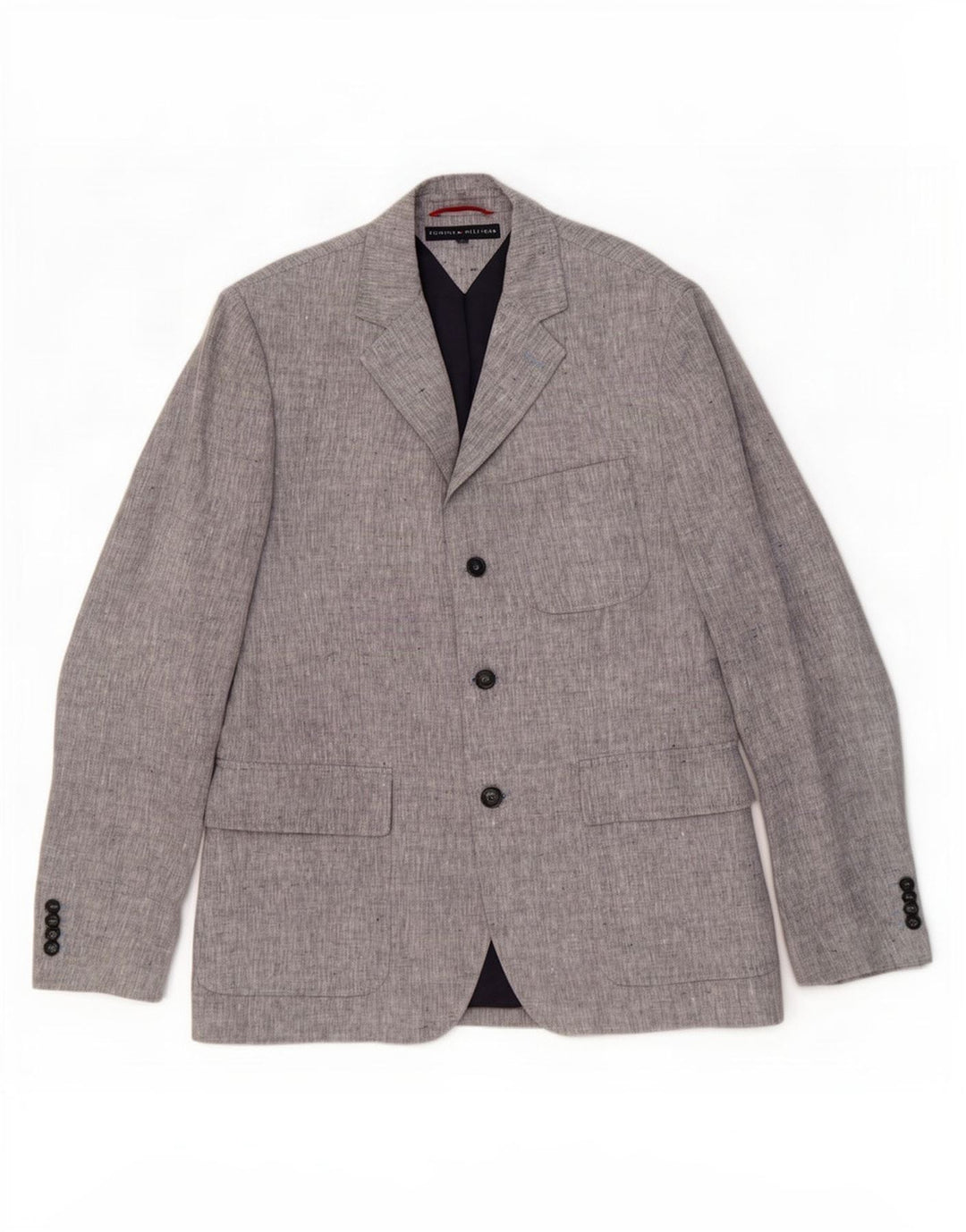 Tommy Hilfiger Herren 3-Knopf-Blazerjacke IT 52 XL Grau meliert
