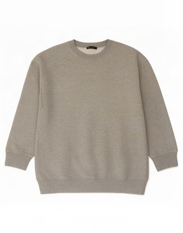 Zara Herren Sweatshirt Pullover Small Grau Polyester