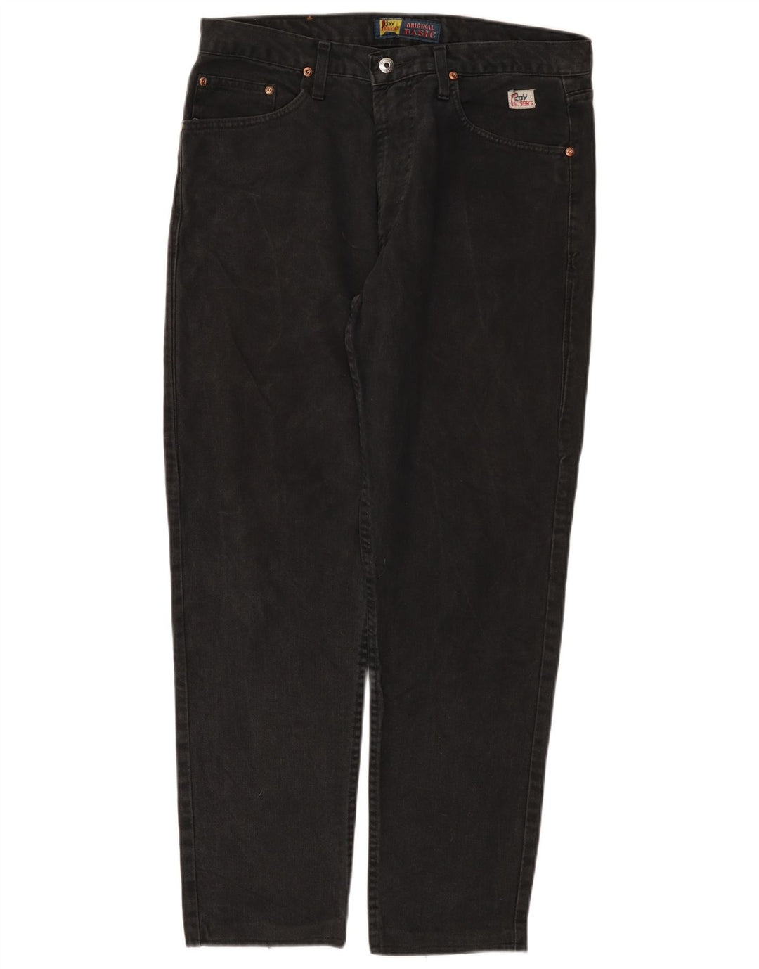 Roy Rogers Herren Straight Jeans W34 L29 Schwarz