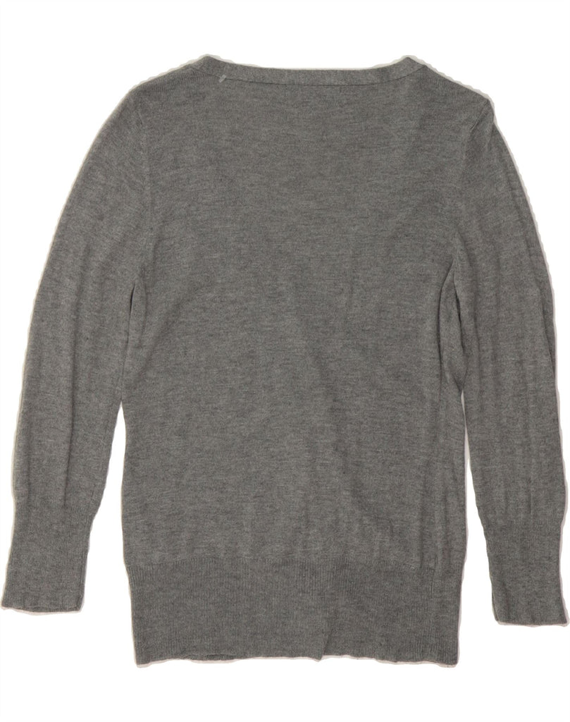 MOSSIMO Womens Cardigan Sweater UK 10 Small Grey Nylon Vintage Mossimo and Second-Hand Mossimo from Messina Hembry 