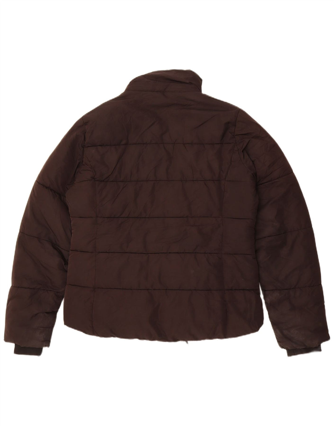 Topshop Damen Übergroße wattierte Jacke UK 12 Mittelschwarzes Polyester