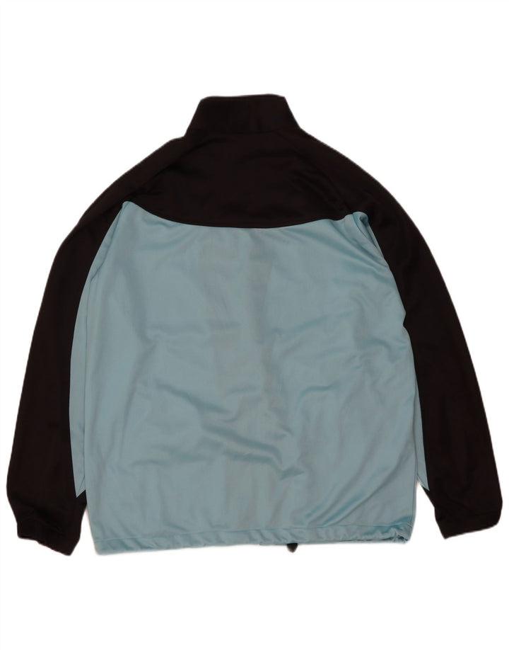 Asics Herren-Trainingsanzug-Top-Jacke, groß, blau, Farbblock