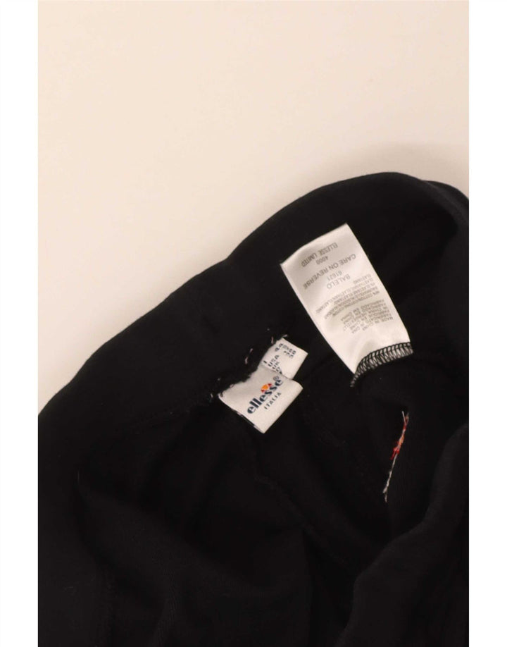 Ellesse Damen-Trainingshose, UK 12, Mittelschwarz, Colourblock-Baumwolle