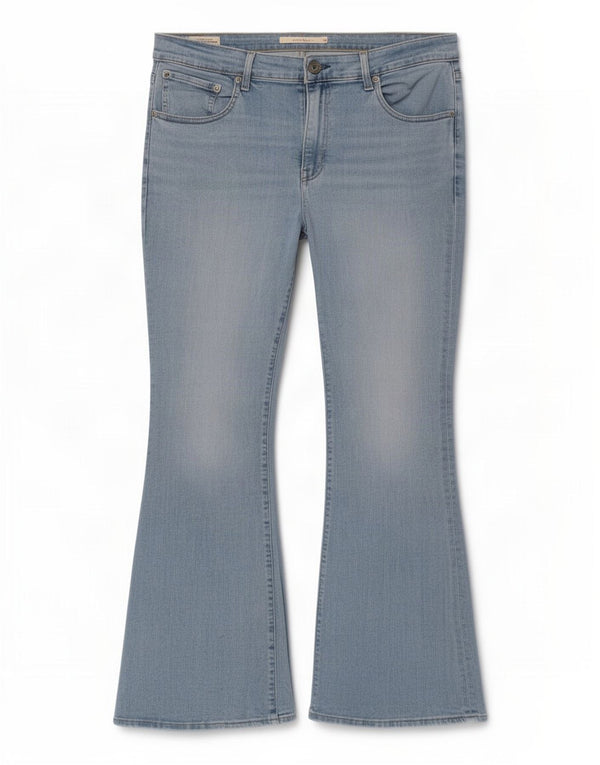 Levi's Damen 726 Flared Jeans W34 L33 Blau