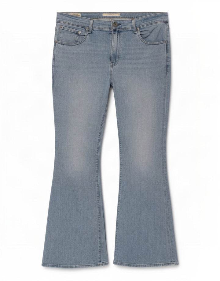 Levi's Damen 726 Flared Jeans W34 L33 Blau