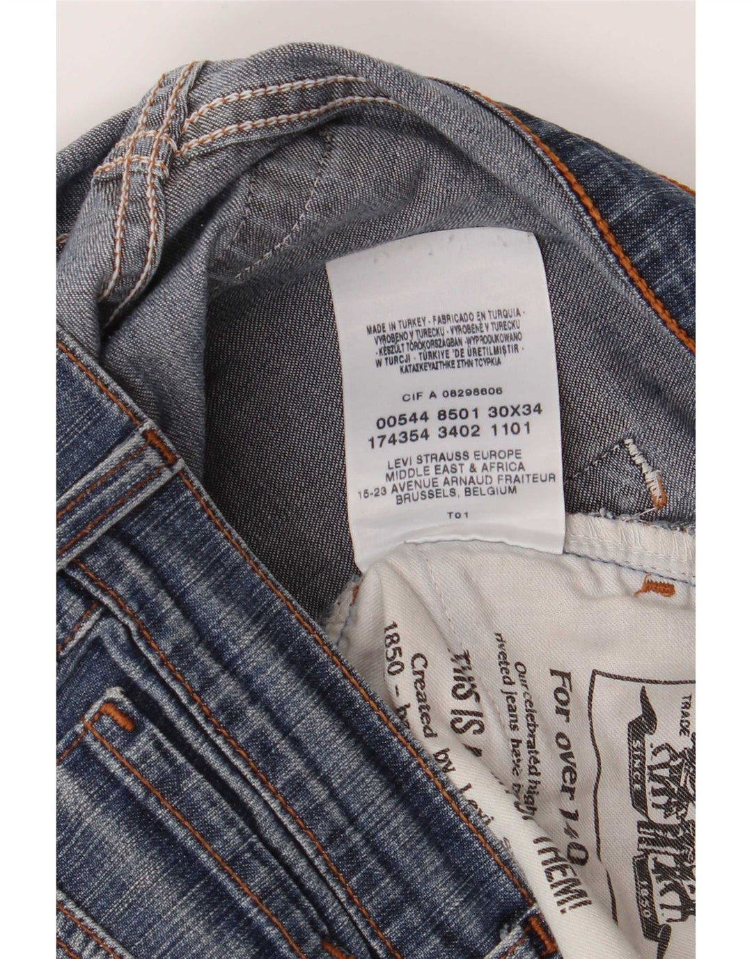 Levi's Schlagjeans für Damen, W30 L30, blaue Baumwolle
