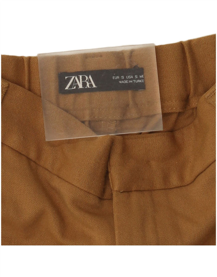 Kurze Hose von Zara für Damen, Größe S, W26, L24, Braun