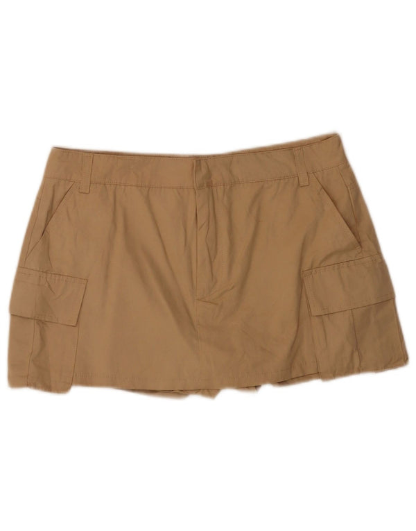 Zara Damen Cargoshorts Medium W28 Beige Polyester